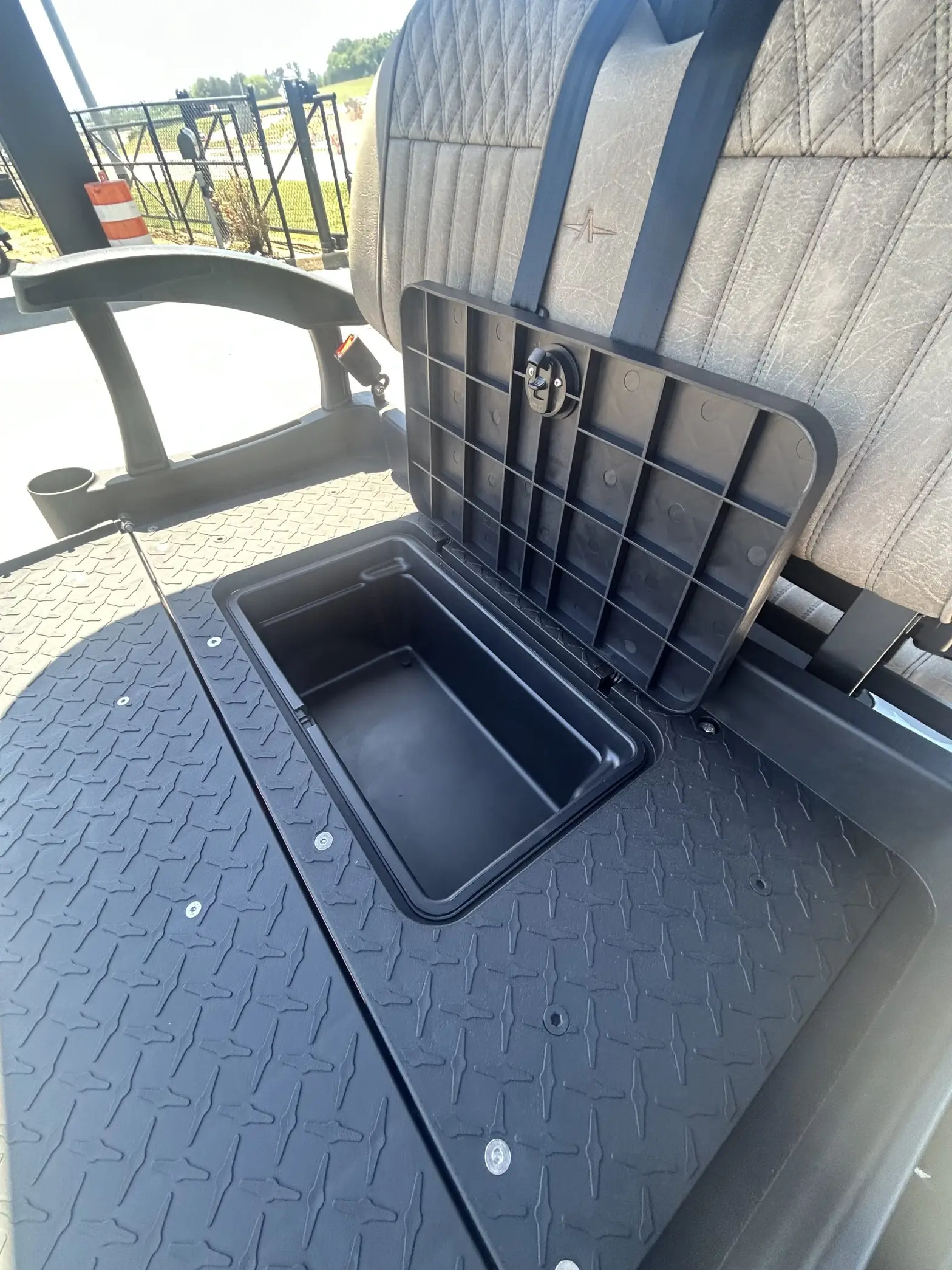 Atlas Six Passenger Golf Cart Silver For Sale - Image 4